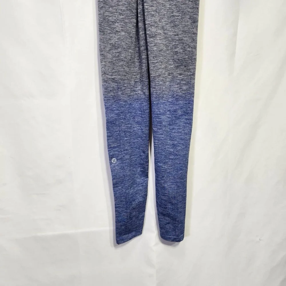 Lululemon Balance and Resist Ombre Blue and Gray Catsuit One Piece Size 6